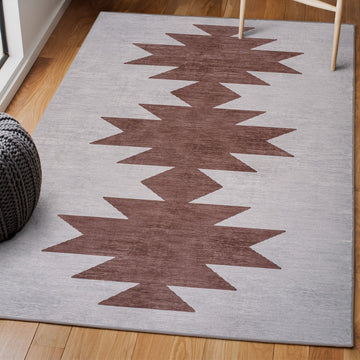 Chayton Minimalist Geometric Machine-washable Area Rug
